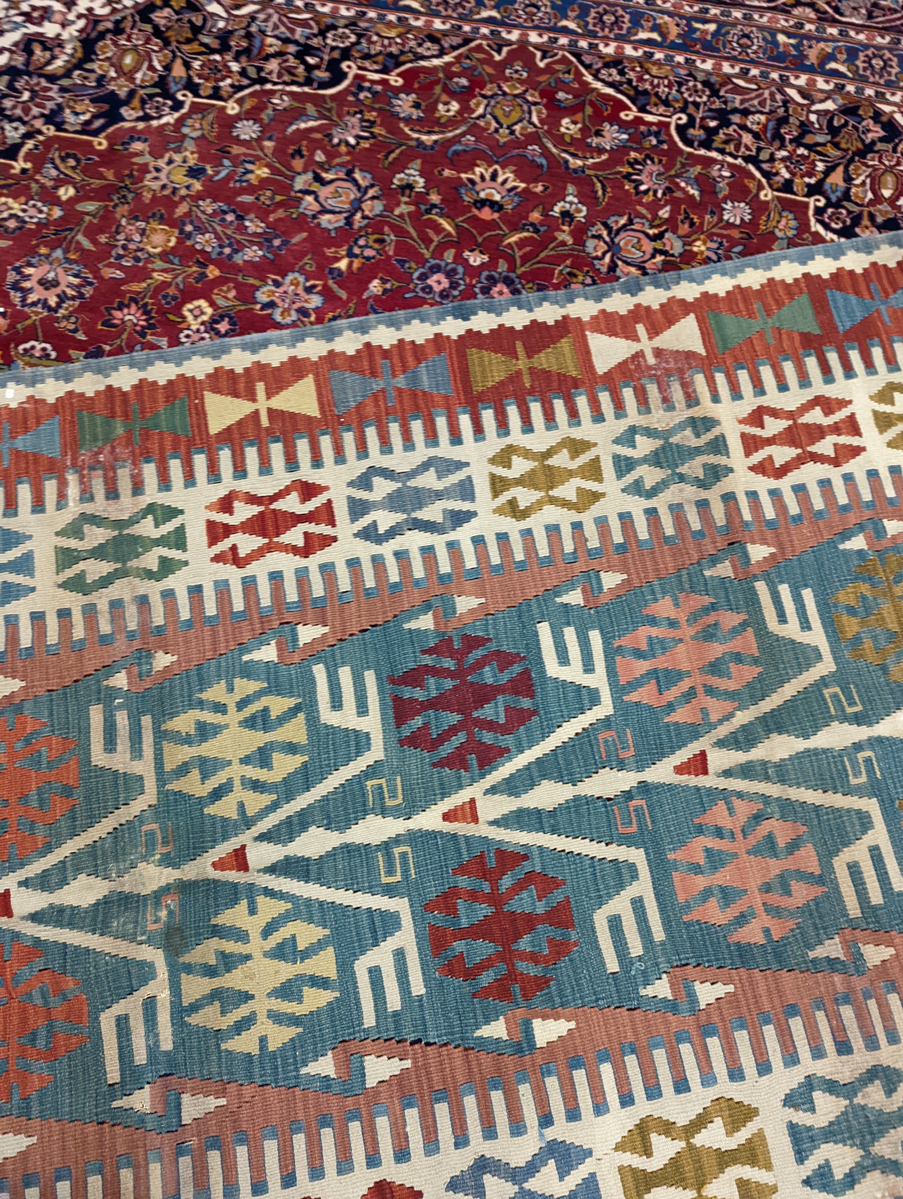 A Soumak Kelim carpet, approx. 240 x 140cm